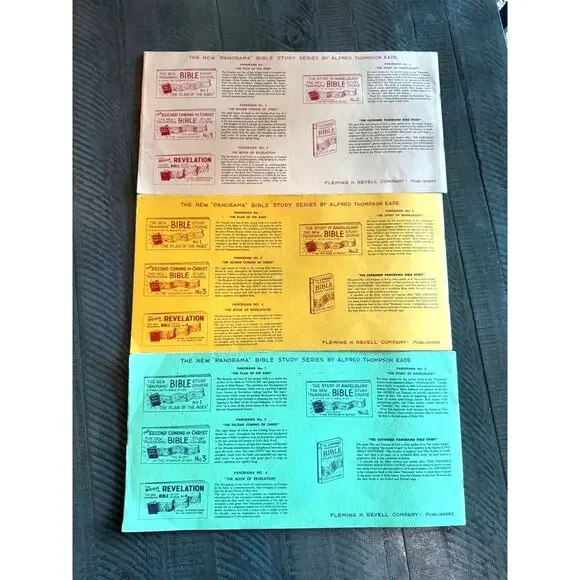 3PC Collectable The New Panorama Bible Study Course No 3 & 4 1966 Alfred Book - Picture 3 of 9
